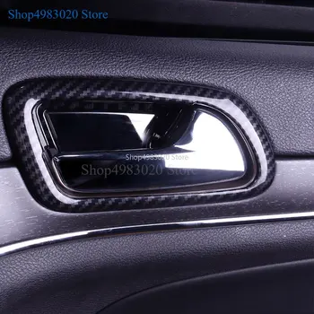 ABS, Fibra de Carbon Cereale Interioară a Mânerului Portierei Castron Capac Ornamental Pentru Jeep Grand Cherokee-2018 2016 2017 Accesorii Auto