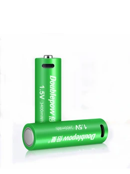 4buc/lot Inițial de 1,5 V AA baterie reîncărcabilă 3400mWh USB baterie reîncărcabilă litiu rapid de încărcare prin Micro USB cablu