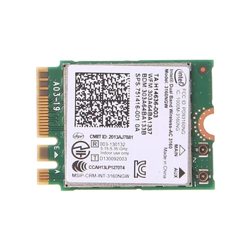 Intel Dual Band Wireless 802.11 AC 3160 NGW Bluetooth 4.0 Wifi WLAN Card