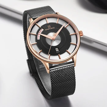 NAVIFORCE Ceas Barbati Brand de Top de Moda de Lux pentru Bărbați Ceas din Oțel Inoxidabil Impermeabil Cuarț Ceas de mână Relogio Masculino