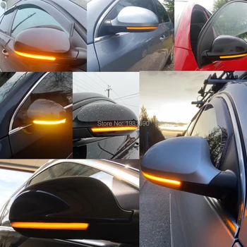 1pair dinamic intermitent oglindă indicator de semnalizare lumini pentru Golf 5, Bora GTI EOS Jetta Sharan Passat Vento accesorii auto