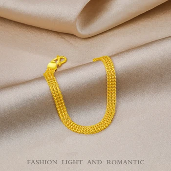 24K Aur Pur Bratara Real 999 Brățară de Aur Masiv de Lux Fluture Frumos, Romantic Trendy Bijuterii Clasice Fierbinte Vinde Nou 2020