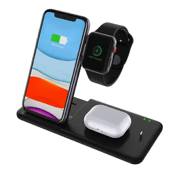 HobbyLane 4-În-1 QI 15W Rapid Smartphone fără Fir Încărcător stație de Andocare Pentru iPhone Apple Watch iWatch pentru Airpods Suportul Încărcător