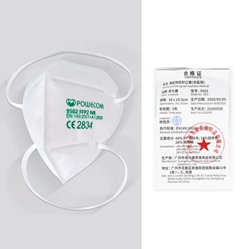 POWECOM CE FFP2 Masca de Respirat Bentita Stil Masti de Fata Reutilizabile Mască de Protecție De 95% de Filtrare Gura Inabusi Măști Capac de Praf
