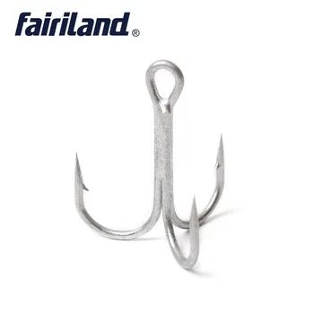 Fairiland 10buc/lot de Pescuit Cârlig Înalte 2# 4# 6# 8# de Argint finisaj Mat Oțel Carbon de Înaltă punct ascuțit rotund îndoiți ghimpată Cârlige