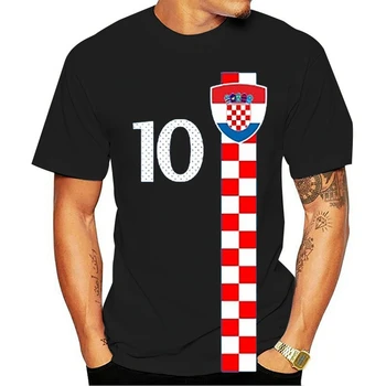 Kroatienmasculino Legenda Soccers jérsei Hrvatska Nummer 10 T 2021 t-shirt