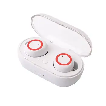 BEESCLOVER M2 TWS Wireless Mini Căști Bluetooth 5.0 În ureche Căști Stereo Bass Built-in Micro cu 400mAh Bază de Încărcare d40