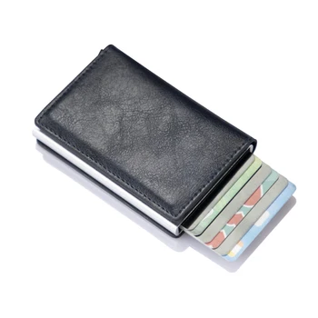 Nouă Bărbați femei portofel inteligent de Credit Banca titularului cardului de moda, geanta aliaj de Aluminiu Business Casual Mini portofel de Brand Pungă de Piele