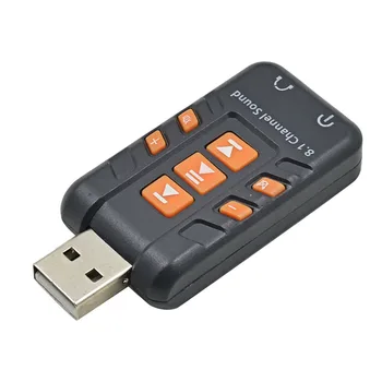 New Sosire USB Pentru Audio 3D Card de Sunet Extern USB 8.1 Canal Adaptor Tarjeta De Sonido Pentru Windows Vista/XP, Win7, Win8