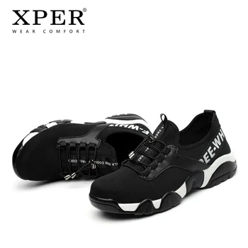 XPER Vara Respirabil Oamenii de Siguranță Pantofi de Lucru Anti-Puncție Adidas Pentru bărbați Anti-Zdrobitor Steel Toe Confort Pantofi Casual #XP032