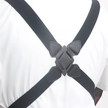 3,5 cm Lățime Egală Arma Bretele Ortopedice Mirele Toc Suspensor 2 Clip-On Bretele Bretele Elastice Pentru Barbati Adulți de sex Masculin
