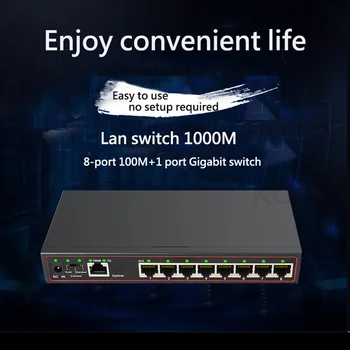 VLAN switch Ethernet gigabit ethernet switch 8-Port 100/1000Mbps Gigabit Switch Hub Full sau Half duplex Desktop lan ethernet