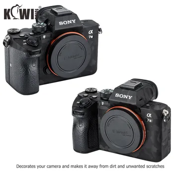 Corpul aparatului foto Autocolant de Protectie a Pielii Film Kit Pentru Sony A7 III A7R III A7III A7RIII A7M3 A7R3 Anti-Zero 3M Autocolant Umbra Neagră