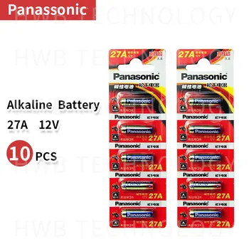 10buc Panasonic 27A A27 12V Alarma-Telecomanda Uscat Baterii Alcaline Celule 27AE 27MN de Mare Capacitate de la Distanță Masina de Jucării de Calculator DoorBe