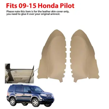 2 buc se Potriveste pentru perioada 2009-Honda Pilot din Piele Fata Panouri Usi Cotiera Acoperi 4Colors