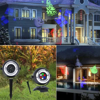 AC100-240V LED-uri în aer liber cu Laser Proiector Lumina Grădină cu Gazon, cu Lampa de Scena DJ Disco Lumini de Crăciun Festival de Halloween Decoratiuni