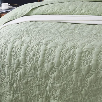 Noi de Lux de Culoare Solidă Bumbac Matlasat Quilt Pătură Confortabil Saltea Tatami Cuvertură de pat lenjerie de Pat Pat Acoperă Pernă #/
