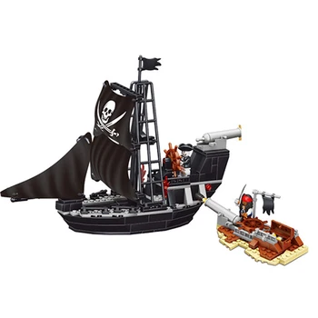 Corabie de pirați Bloc Escorta Flota Păzi Castelul Scenă de Luptă Mini Model Cărămizi de Învățământ Jucărie pentru Copii