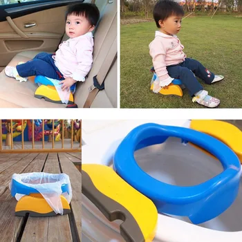 Baby Travel Potty Seat 2 in1 Wc Portabil Scaun de Copii Confortabil Asistent Multifunctional Ecologic Scaun LA879597