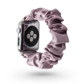 Solid Satin Apple Watch Elastic Band,pentru iwatch 38mm/40mm 42/44mm,Elastic de Înaltă Calitate Tesatura Satin,Femei Elastic Curea