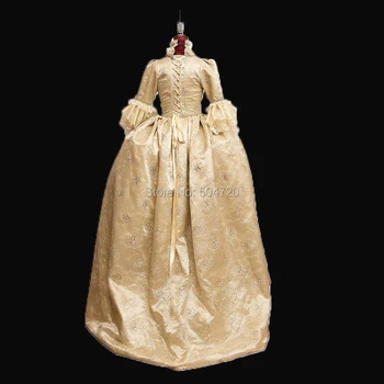 Adaptate!Regal de Imprimare DANTELĂ franceză Ducesa Regina Printesa Marie Antoinette Teatrul de război Civil rochie Victoriană HL-303