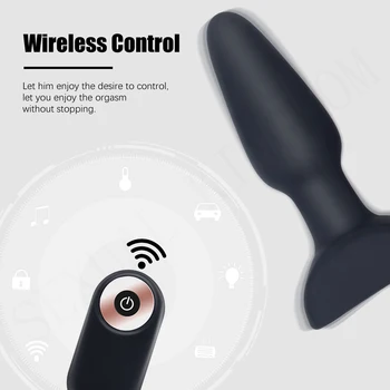 Handheld Anal Plug de Control de la Distanță Vibrator Magnetism Dop de Fund, Vagin Masturbator Masaj de Prostata Adult Sex Shop pentru Cupluri