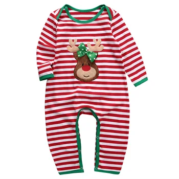 Noi De Iarnă Haine Pentru Copii Nou-Născut Băieți Fete Salopetă De Crăciun Cerb De Imprimare Pentru Sugari Pijamale Pijamale Copil Drăguț Îmbrăcăminte De Noapte