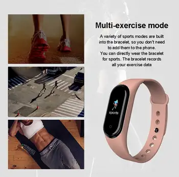 M5 Smart Watch Sport Brățară Inteligent De Ritm Cardiac Tensiunea Arterială Smartband Bluetooth Heart Rate Monitor Watch M5 Brățării Inteligente