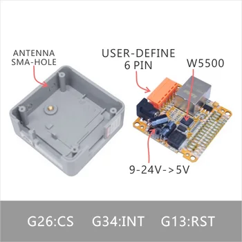 M5Stack LAN controler de bază W5500 TCP/IP încorporat rețea Ethernet modul de aplicare Industrială tensiune 9-24V