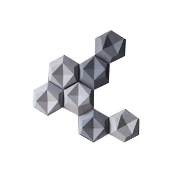 Geometrice Perete Perete de Beton Matrite TV de Fundal Decorare Perete de Cărămidă Forme de Silicon, Forme Pentru Hexagon de Artizanat Mucegai Silicon