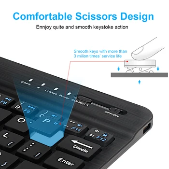 Bluetooth Wireless Keyboard Mouse-ul Pentru Lenovo Pad Pro Tab 2 3 4 8 10 Plus Pro M10 FHD P8 P10 E7 E8 E10 Carte de Yoga 10.1 Comprimat