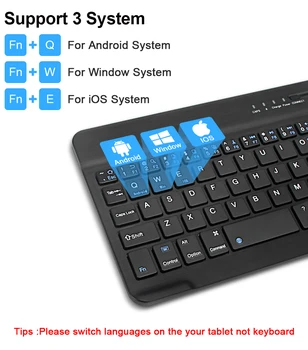 Bluetooth Wireless Keyboard Mouse-ul Pentru Lenovo Pad Pro Tab 2 3 4 8 10 Plus Pro M10 FHD P8 P10 E7 E8 E10 Carte de Yoga 10.1 Comprimat
