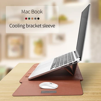 Geanta de Laptop din Piele PU Sac de Maneca Caz Pentru Macbook Air Pro 13 15 Maneca Geanta Pentru Notebook-uri Macbook air 11 12 13.3 15.4 inch Caz