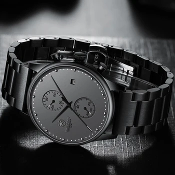 GHEPARD Noi Ceasuri Barbati Top Brand de Lux rezistent la apă, Cronograf Cuarț Mens Watch Sport din Otel Inoxidabil Ceas Relogio Masculino