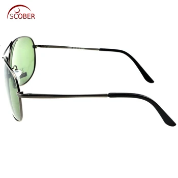 = SCOBER = Pilot Mare Val Negru Templu Designeri de ochelari de Soare Polarizat Personalizate Miop Minus baza de Prescriptie medicala Lentile -1 -6