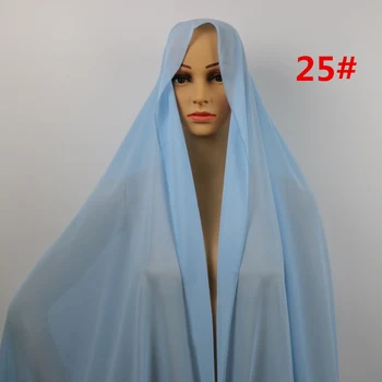 De VÂNZARE la CALD de Înaltă Calitate, 48 Culoare Frumoasa câmpie bubble șal sifon populare musulmane hijab cap purta femei de moda Șal eșarfă 180*90cm