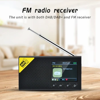 Portabil Bluetooth Radio Digital DAB/DAB+ și FM Receptor Reîncărcabilă Usoare Casa Radio