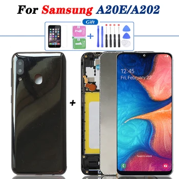 Original Pentru Samsung Galaxy A20e Display LCD Touch Screen Digitizer Asamblare A202 A202F Înlocui Gratuit Înapoi A20E Acoperi