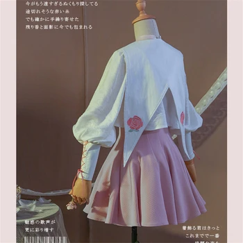 Card Captor Cosplay Anime SAKURA KINOMOTO Tomoyu Cosplay Costum Femei Rochie Gilrs Crăciun Lolita Costume