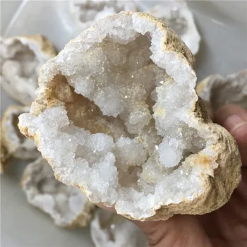 Naturale agat geode cristal gaura Minerale-specimen conține cristal clustere de energie de vindecare piatra decoratiuni de Halloween