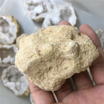 Naturale agat geode cristal gaura Minerale-specimen conține cristal clustere de energie de vindecare piatra decoratiuni de Halloween