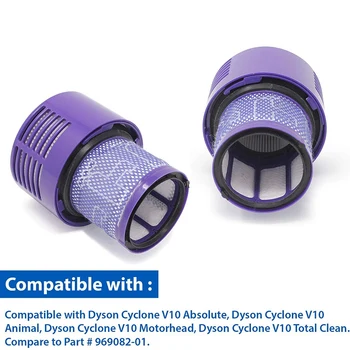 4 Aspirator Accesorii, Filtre, Filtre cu Vacuum, Compatibil cu Dyson V10