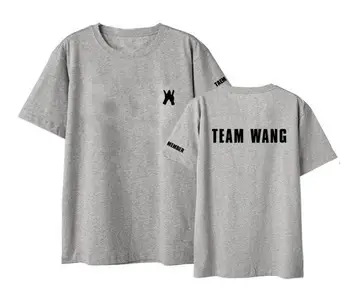 Vară stil got7 jackson echipa wang același imprimare o de gât tricou maneca scurta am got7 kpop unisex pierde t-shirt iubitorii de sus tees