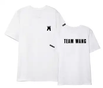 Vară stil got7 jackson echipa wang același imprimare o de gât tricou maneca scurta am got7 kpop unisex pierde t-shirt iubitorii de sus tees