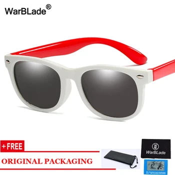 WarBlade Moda pentru Copii ochelari de Soare Polarizat TR90 Baieti Fata de Copii Ochelari de Soare Silicon Ochelari de Copil UV400 Ochelari de Oculos
