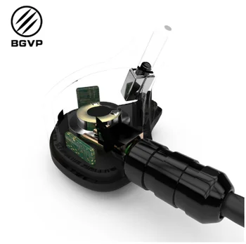 Auriculares BGVP DS1 PRO HIFI 1DD + 2BA tecnología híbrida ro la oreja tipos de IEM OCC con micrófono/OCC chapado con cablu MMCX