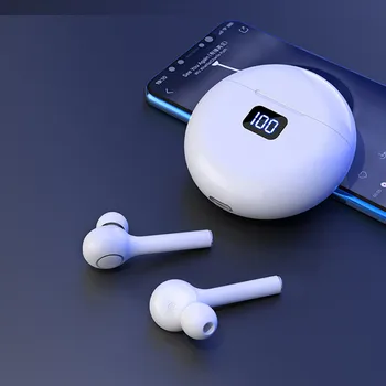 TWS Wireless Căști de Anulare a Zgomotului Bluetooth 5.0 setul cu Cască Stereo Căști Cu Microfon Pentru Telefon Inteligent
