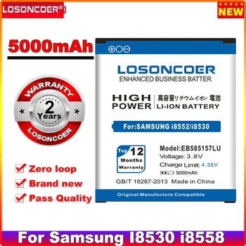 5000mAh EB585157LU Baterie Pentru Samsung i8530 Galaxy Win Baterie i8558 i8550 i869 i8552 EB585157VK EB-L1D7IBA T989 S2 LTE I9210