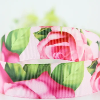 NOI tipărite grosgrain panglică floare serie de 50 de metri DIY hairband panglici și funde îmbrăcăminte accesorii chingi