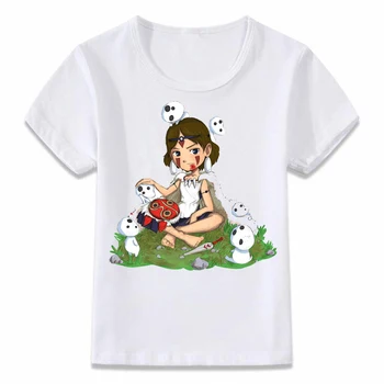 Haine copii Tricou Princess Mononoke și Spiritul Padurii T-shirt pentru Baieti si Fete Copilul Shirts Tee